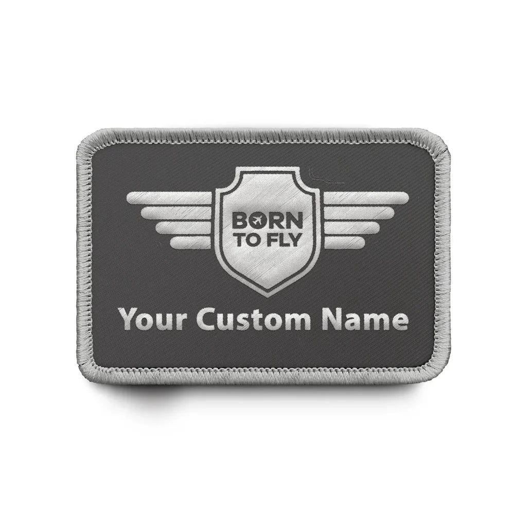 Customisable Born to Fly Embroidery Patch - view 9