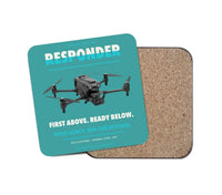 Thumbnail for BRINC Responder design on turquoise 1 piece coaster