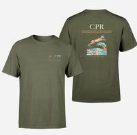 Thumbnail for Casper–Natrona County International Airport (CPR) design printed on green army double-side t-shirt