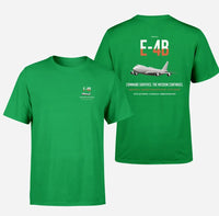 Thumbnail for E-4B Nightwatch design on green double-side t-shirt, double-side print