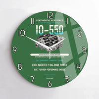 Thumbnail for IO-550 design on green no frame wall clock