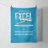 Thumbnail for Cessna Citation Excel design on turquoise towel