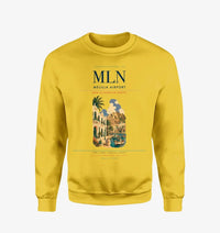 Thumbnail for Melilla Airport (MLN) design on yellow sweatshirt