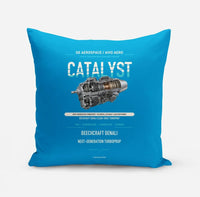 Thumbnail for CATALYST design on turquoise pillow