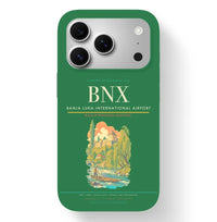 Thumbnail for Banja Luka Airport (BNX) design on green iPhone 17 Pro MagSafe case