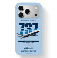 Thumbnail for Boeing 737 MAX 9 design on light blue magsafe iphone case