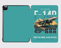 Thumbnail for F-14D Tomcat design on turquoise ipad tablet case