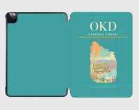 Thumbnail for Okadama Airport (OKD) design on turquoise ipad tablet case