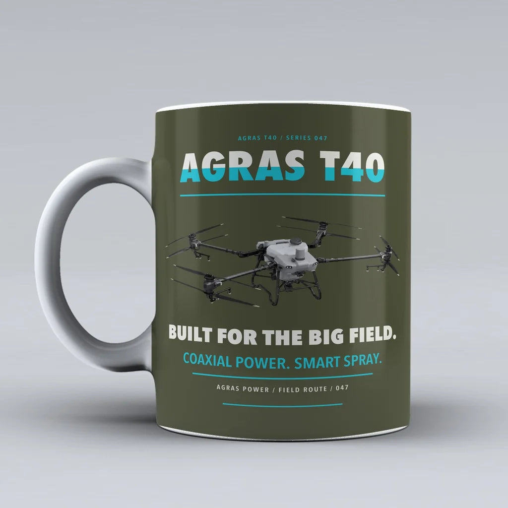 Agras T40 Mug design on green army dji