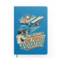 Thumbnail for One Frame One Perfect Rotation design on turquoise notebook