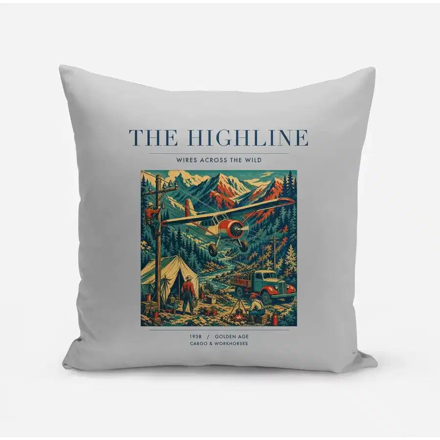 VINTAGE G4051 - The Highline - Designed Pillows design on lightgray