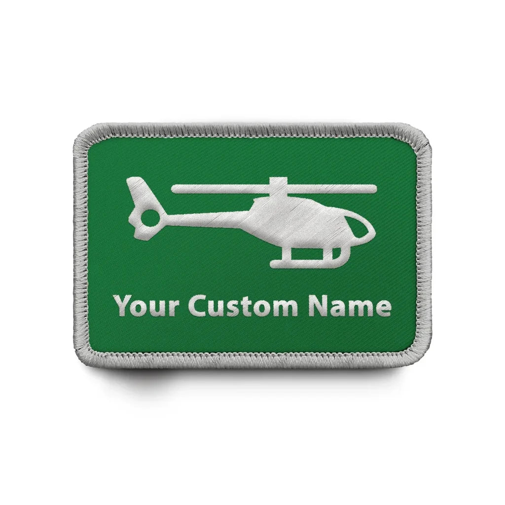 Customisable Helicopter Embroidery Patch - view 9