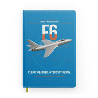 Thumbnail for Hawker Hunter F6 design on turquoise notebook