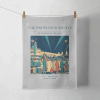 Thumbnail for VINTAGE G4080 - The Propliner Nights - Designed Towels design on lightgray