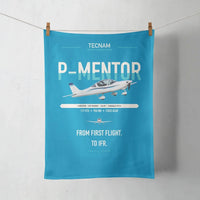 Thumbnail for Tecnam P-Mentor design on turquoise towel