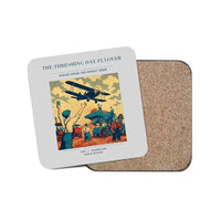 Thumbnail for The Threshing Day Flyover - Designed Coasters design on light gray 1-piece
