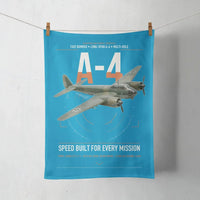 Thumbnail for Junkers Ju 88A-4 design on turquoise towel