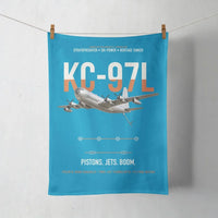 Thumbnail for KC-97L STRATOFREIGHTER design on turquoise towel