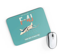 Thumbnail for F-4J Phantom II design on turquoise rectangle mouse pad