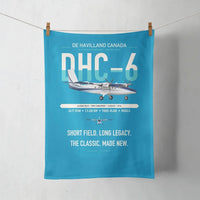 Thumbnail for DHC-6 Twin Otter Classic 300-G design on turquoise towel