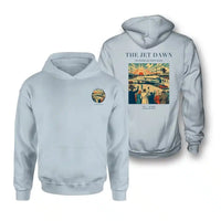 Thumbnail for VINTAGE G4113 - The Jet Dawn - Double-Side Hoodie design on lightblue double side