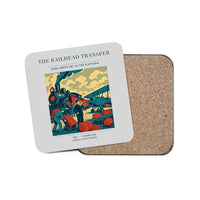 Thumbnail for The Railhead Transfer - Designed Coasters design on light gray 1-piece