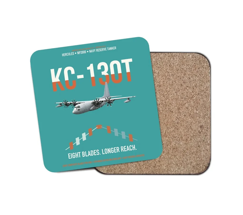 KC-130T NP2000 design on turquoise 1 piece coaster