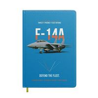 Thumbnail for F-14A Tomcat Defend The Fleet design on turquoise notebook