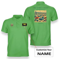 Thumbnail for VINTAGE G4539 - The Surplus Field - Double-Side Polo T-Shirt design on lightgreen+name