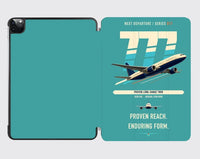 Thumbnail for Boeing 777-200ER design on turquoise ipad tablet case