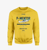 Thumbnail for Tecnam P-Mentor design on yellow sweatshirt
