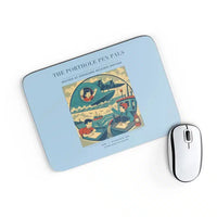 Thumbnail for VINTAGE G4439 - The Porthole Pen Pals - Designed Mouse Pads design on lightblue rectangle