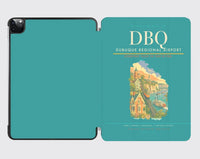 Thumbnail for Dubuque Regional Airport (DBQ) design on turquoise ipad tablet case