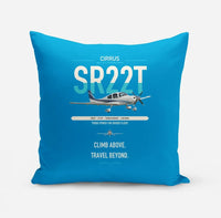 Thumbnail for Cirrus SR22T design on turquoise pillow