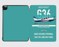 Thumbnail for Beechcraft Bonanza G36 design on turquoise ipad tablet case