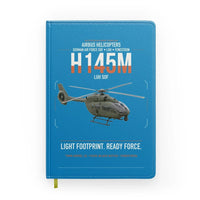 Thumbnail for Airbus Helicopters H145M LUH SOF design on turquoise notebook