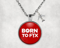 Thumbnail for Born To Fix Airplanes Necklace - view 9