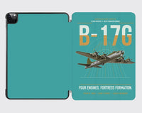Thumbnail for B-17G Flying Fortress design on turquoise ipad tablet case