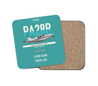 Thumbnail for Piper PA-28R Arrow III design on turquoise 1 piece coaster