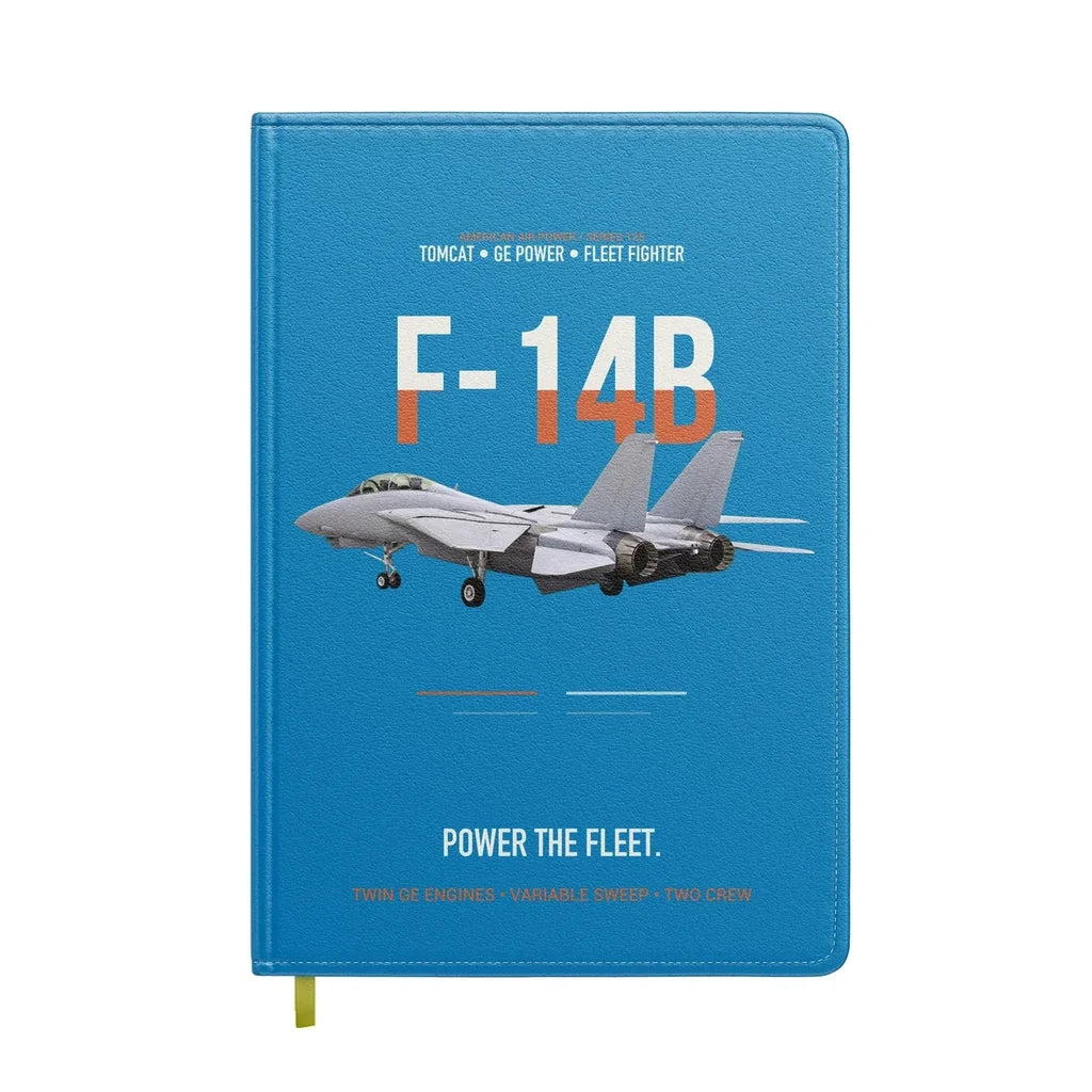 F-14B Tomcat Power The Fleet design on turquoise notebook