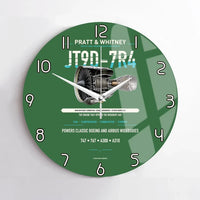Thumbnail for JT9D-7R4 design on green no frame wall clock