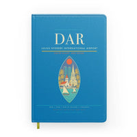 Thumbnail for Julius Nyerere International Airport (DAR) design on turquoise notebook