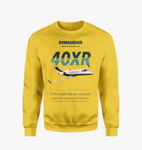 Thumbnail for Bombardier Learjet 40XR design on yellow sweatshirt