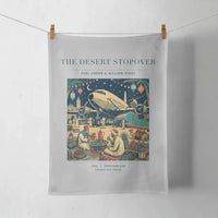 Thumbnail for VINTAGE G4090 - The Desert Stopover - Designed Towels design on lightgray