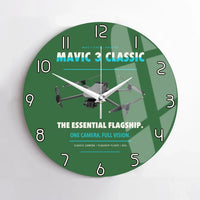 Thumbnail for DJI Mavic 3 Classic design on green no frame wall clock