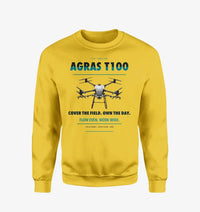 Thumbnail for DJI Agras T100 design on yellow sweatshirt