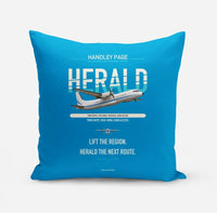 Thumbnail for Handley Page HPR.7 Dart Herald design on turquoise pillow