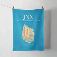 Thumbnail for Naxos Island National Airport (JNX) design on turquoise towel