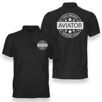 Thumbnail for %100 Original Aviator aviation design printed on soft cotton double-side polo.