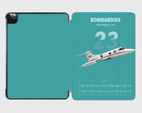 Thumbnail for Bombardier Learjet 23 design on turquoise ipad tablet case